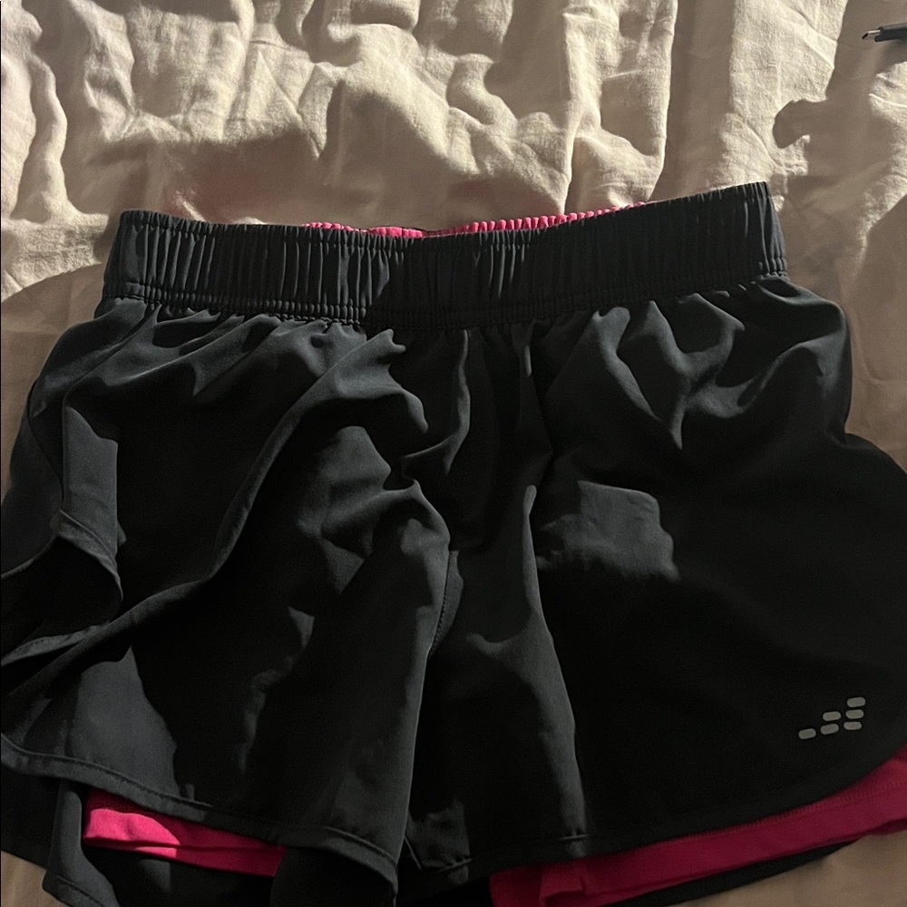 BCG Black and Pink Athletic Shorts
